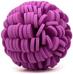 Body Buff - Foam Scrubber Loofah for Exfoliation & Cleansing - Removes Oil, Dirt, Impurities & Dead Skin - Sensitive, Dry, Oily, or Combination Skin - Customize Gentle to Clinical - Purple