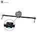 LimoStudio Photography Studio Blue 24 inch Video Stabilization System DSLR Camera Dolly Track Motion Slider, AGG1663