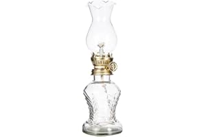 1PC Adjustable Flame Glass Kerosene Lanterns Retro Oil Lamp Glass Family Decorative Lights Portable Adornment Halloween Room 