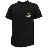 Armed Forces Gear US Marines EGA Logo Pocket T-Shirt