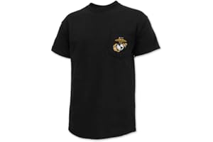 Armed Forces Gear US Marines EGA Logo Pocket T-Shirt