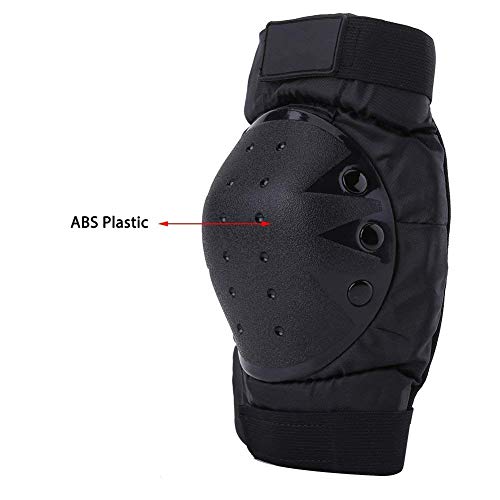 Yolu 4pcs Adjustable Knee Elbow Shin Armor Pads Protective Guards for Motorcycle Motocross Bike Bicycle Racing Protective Gear