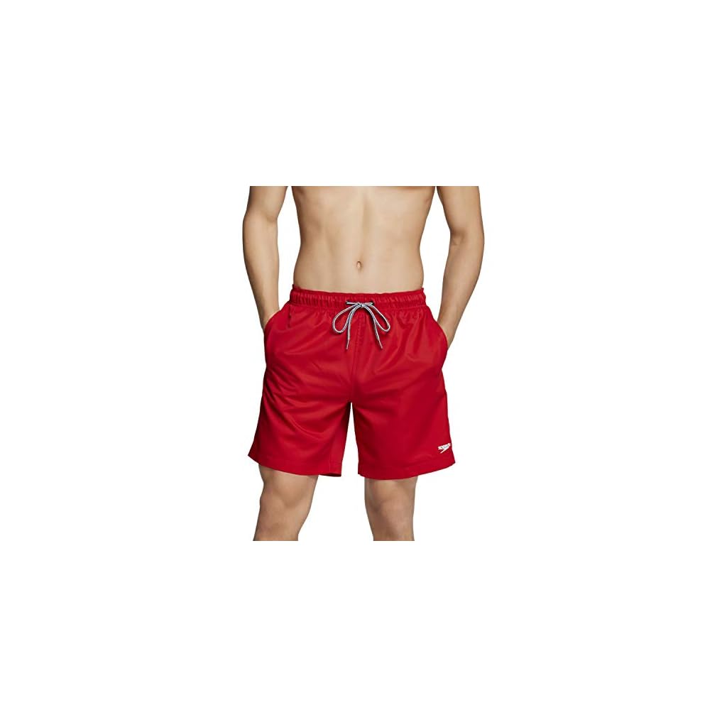 Speedo Men's Swim Trunk Mid Length Redondo Solid Beachwear Central