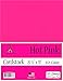 Hot Pink Cardstock - 8.5 x 11 inch - 65Lb Cover - 50 Sheets - Clear Path Paper