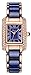 Voeons Women's Watches Quartz Analog Watch Lady Fashion Luxury Bracelet Watch Rose Gold Blue Dress Wrist Watch for Female