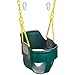 Squirrel Products High Back Full Bucket Toddler Swing 2.0 with Pinch Protection Technology & Patented Ergonomic Design with Carabiners for Easy Install