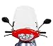 Scooter Windshield Transparent Acrylic (3mm Thick) comes with mounting hardware