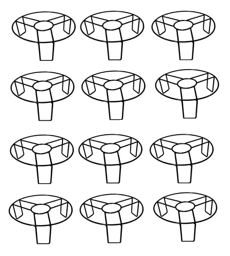 Plant Stands for Indoor/Outdoor 21.5 cm Set of 12 Pieces