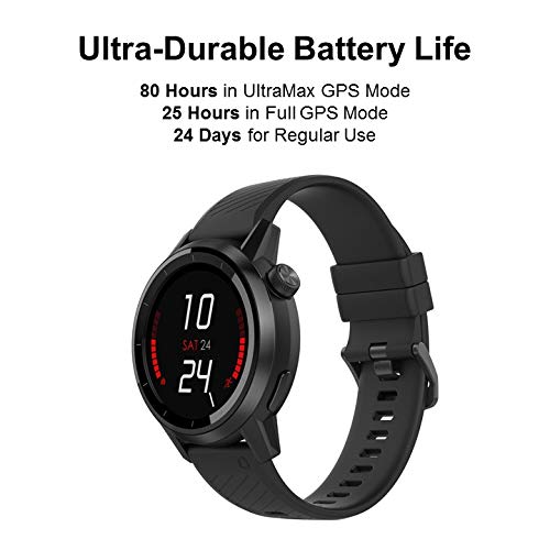 Coros APEX Premium Multisport GPS Watch (42mm Black) | Ultra-Durable Battery Life | Titanium | Sapphire Glass | HR | Barometer, Altimeter, Compass | ANT+ & BLE Connections | Strava & TrainingPeaks