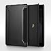 Fire HD 8 Case, Poetic Slimline Series [Lightweight] [Ultra-slim] PU Leather Slim-Fit Trifold Cover Stand Folio Case for Amazon Fire HD 8 (2016) Black/Black