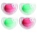 NUK Air Shield Advanced Orthodontic Pacifier, 6-18 Months, 4-Pack (Pink & Green)