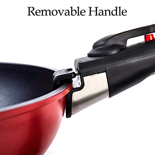 ROCKURWOK Nonstick Nesting Pots and Pans, 7 Pieces RV Cookware Set for