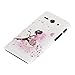 kwmobile Luxury rhinestone case for Huawei Ascend Y530 Design fairy girl multicolor dark pink white