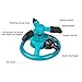 VC-Time Lawn Sprinkler, Garden Sprinkler - Full Automatic Garden Water Sprinklers Lawn Irrigation System, 360 Degree Rotation Three Arm Water Sprinkler