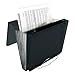 Samsill Duo 2-in-1 Document and File Organizer, 1 Inch 3 Ring Binder + 7 Pocket Accordion/Expanding File, Black