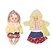 Huang Cheng Toys Set of 6 Doll Clothes for 10-12 Inch Doll Baby Dress Clothes Outfits Costumes Doll Accessories Clothing Handmade
