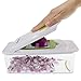 Freshware 7-in-1 Onion Chopper, Vegetable Slicer, Fruit and Cheese Cutter Container with Storage Lid and Mandoline