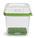 Rubbermaid FreshWorks Produce Saver Food Storage Container, Medium, 6.3 Cup, Green