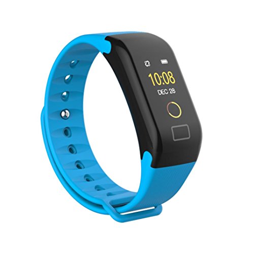 Fitness Tracker,Boofab F1 Color screen Smart Watch Activity Tracker Heart Rate Monitor Sleep Tracker Pedometer Calorie Counter Sports Watch Bracelet Wristband for Men Women Kids (B)