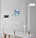 Phone Holder Clip On Lamp for Bed, Dimmable Gooseneck LED Table Desk Light Lamp, Universal Lazy Bracket Cradle, Flexible Long Arm Mobile Cell Phone Mount for iPhone iPad Galaxy Note HTC Huawei