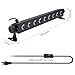 UV Black Light,Elfeland 27W 9LED UV Light Bar Disco Lights Stage Lights for UV Body Paint Blacklight Party Supplies Glow in The Dark Neon Glow Aquarium Curing (100-240V AC)