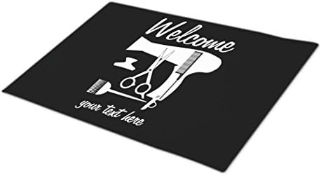 Kindding Hair Hairdresser Monogrammed Door Mat Outdoor Rubber Mats