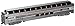 85' - Budd Full Dome - Amtrak Phase I Passenger Car with Lighted Interior. HO Scale