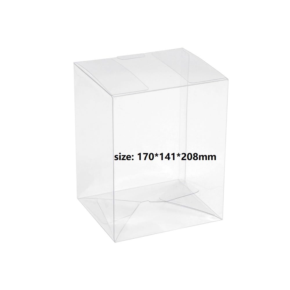 WiCareYo Protector Box for Figures 6”, Plastic Protection Case Clear Protective Box Sleeve Compatible for 6 inch Vinyl Figures,5pcs