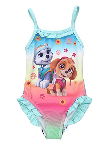 Wengift Girls' Cute Cartoon Dog One Piece Swimsuit Summer Swimwear for 1-7Y