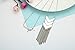 SRX JEWELRY Exaggerated Gold Platinum Plated Three V Shaped Long Alloy Chain Tassel Pendant Necklace