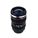 Wrcibor Coffee Mug with Transparent Lid Camera Lens Cup Stainless Steel Caniam 24-105mm, 12oz …