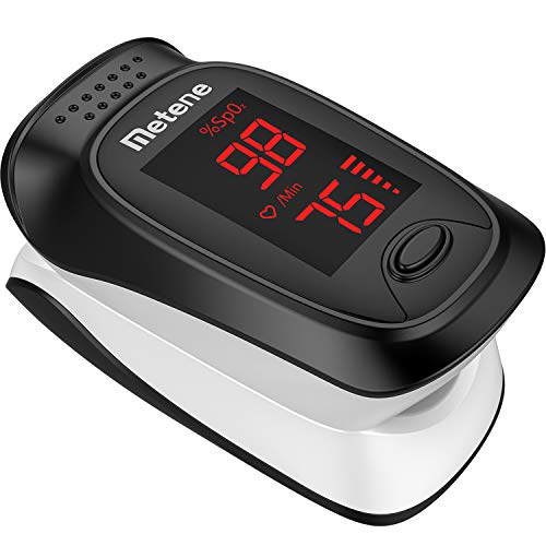 Fingertip Pulse Oximeter, Blood Oxygen Saturation Monitor with Alarming