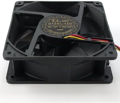 Yate Loon - Case Fan - 120 mm - Slim - 41 CFM - 23 dB - D12SL-12D - Black