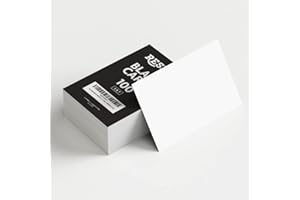 Reskid 100 Pack of White Cardstock - Thick Paper - 5 x 7" Blank Heavy Weight 110lb/14pt Cover Card Stock - Great For Invitations, Announcements and More (5x7, inches)