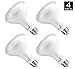 Hyperikon BR30 LED Bulb, 9W (65W equivalent), 3000K (Soft White Glow), Dimmable, Wide Flood Light Bulb, Medium Base (E26), UL, Perfect for General Room Lighting, Living Room, Dining Room, 4-Pack