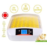 Moroly 56 Eggs Incubator Automatic Digital Hatching for Chicken Duck Goose Egg Hatcher (US Stock) (56 Eggs)