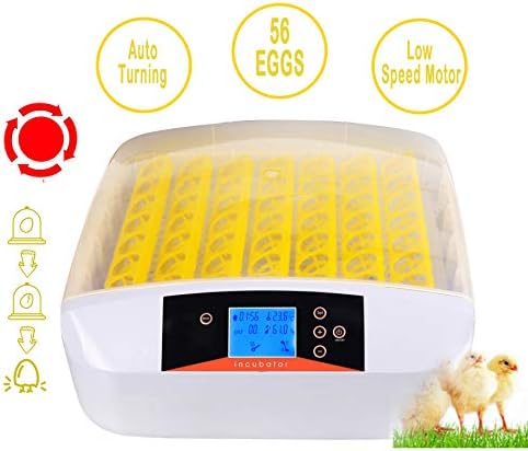 Moroly 56 Eggs Incubator Automatic Digital Hatching for Chicken Duck Goose Egg Hatcher (US Stock) (56 Egg)