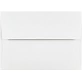 LUXPaper A6 Invitation Envelopes | 4 3/4" x 6 1/2" | Bright White | 70lb. Text | 50 Qty
