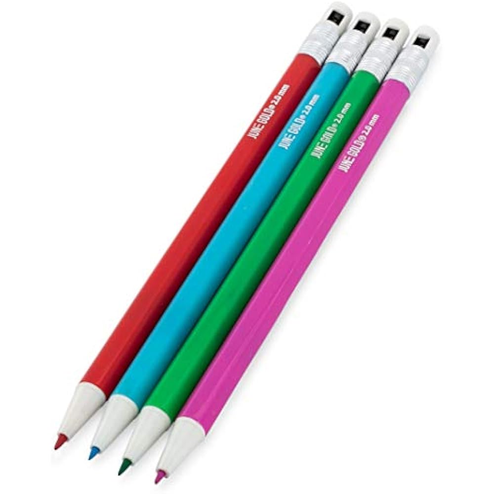 36 Mechanical Pencils Assorted Colored 2.0 Mm Pencils, Bold Thickness