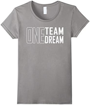 Women's One Team One Dream Tee Shirt Large Slate