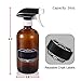 Olilia 16 oz Amber Glass Spray Bottles 2 Pack, with Mist and Stream Setting Sprayer Top, Chalkboard Labels