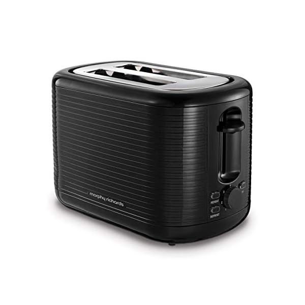 Morphy-Richards-228398-Arc-2-Slice-Toaster-Black Morphy Richards Arc 2-Slice Toaster - Black - 2 Slot - Plastic - Variable Browning Control - 228398