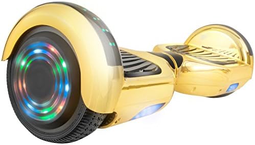 levit8ion ION 6.5" Hoverboard -Self Balancing Scooter 2 Wheel Electric Scooter - UL Certified 2272 With Bluetooth, LED Wheels, And LED Lights (Chrome Rose Gold 2)