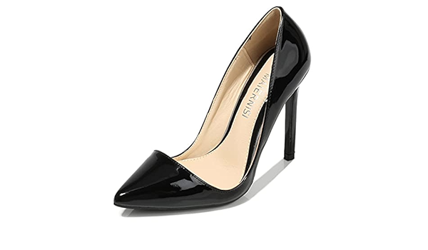 patent stiletto heel court shoes