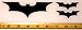 Batman Dark Knight Symbol - Set of 3 HQ Single Color High Gloss Black Vinyl Decals!