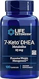 Life Extension 7 Keto DHEA 25 Mg Capsules, 100-Count