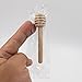 24 Pack Mini Wood Honey Dipper Sticks, 3 Inch Individually Wrapped, with Storage Bag for Honey Jam Jar Dispense, Wedding Party Favors