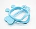 Mama's TEM Wearable Baby Teething Toys with Teether Handle, Eco-Friendly Non-Toxic BPA Free Pure Silicone, Easy to Clean Infant Toys, Newborn Baby Gift (Blue)