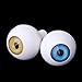 8 PCs Round Acrylic Doll Eyes Eyeballs Halloween Props 20mm