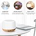 HOMEWEEKS 300ml Essential Oil Diffuser, Quiet Aromatherapy Mist Diffusers For Essential Oils, Wood Grain Ultrasonic Oil Diffuser With Remote Control, Timer, 7 Colors Light For Baby Bedroom Loft Officethumb 1